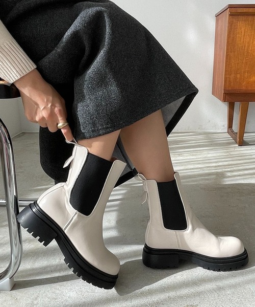 210nouve（トゥージュヌーヴ） ブーツ サイドゴアチェルシーブーツ