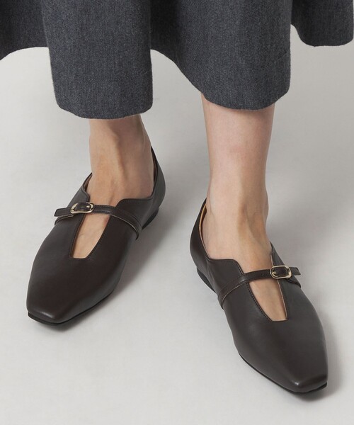 FABIO RUSCONI（ファビオルスコーニ） パンプス SQEBLT FLT DBR