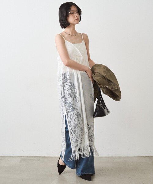 Loungedress（ラウンジドレス） ワンピース レースキャミワンピース