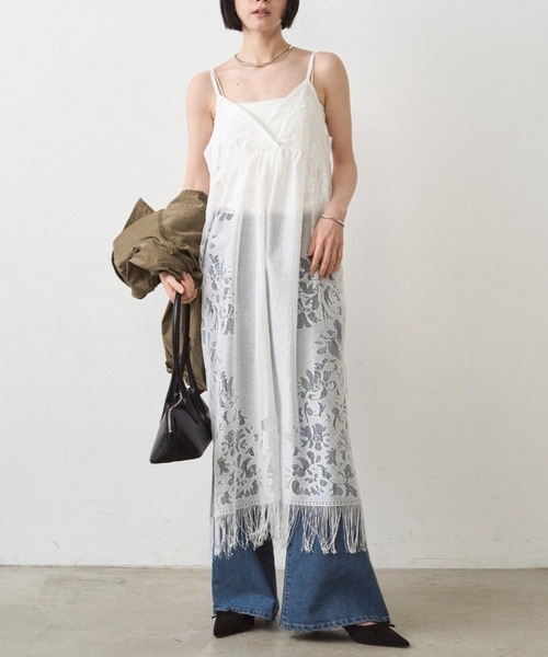 Loungedress（ラウンジドレス） ワンピース レースキャミワンピース