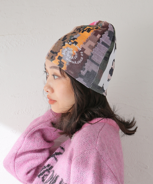 ニット帽 ニットキャップ 「b.Eautiful/ビューティフル」Swatch Camo