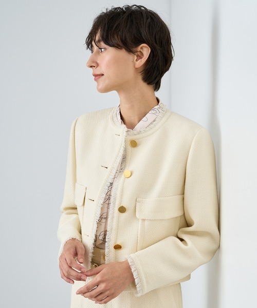 ANAYI（アナイ） ジャケット 36 アイボリー レディース : ZOZOTOWN