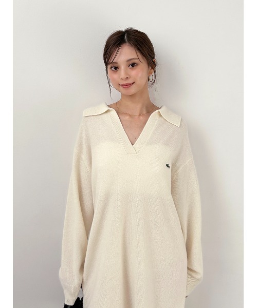 SNIDEL（スナイデル） ワンピース LACOSTE/スキッパーニットワンピース