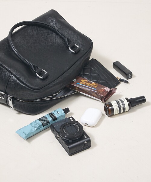 soeur（スール） ボストンバッグ ○SOEUR/レザーボストンバッグ