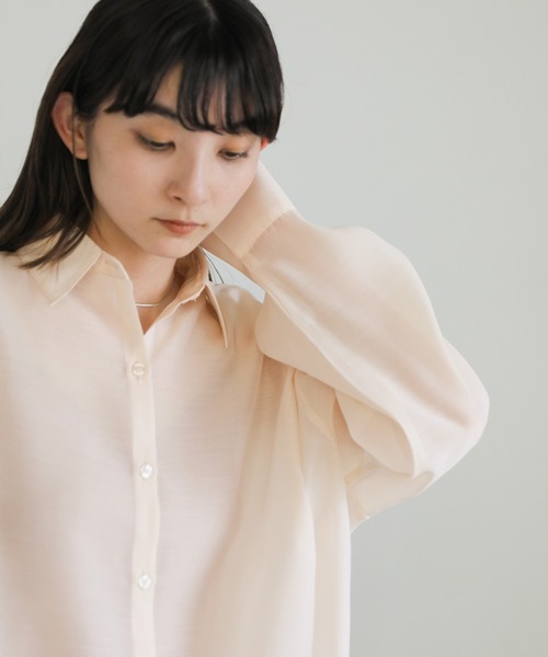 select MOCA（セレクトモカ） ブラウス シャツ オープンスリーブシアー