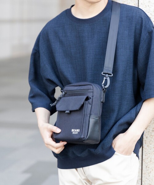 BEAMS HEART（ビームス ハート） ショルダーバッグ シャンブレー 杢