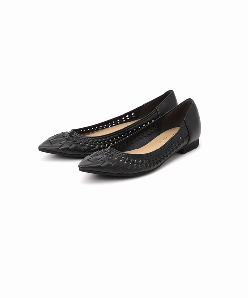 LE TALON（ル タロン） シューズ ポインテッドサシメッシュフラット