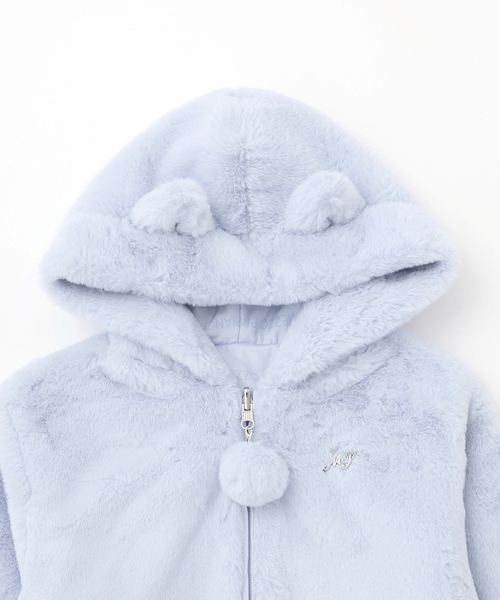 mezzo piano ブルゾン アウター リバーシブル フェイクファーブルゾン