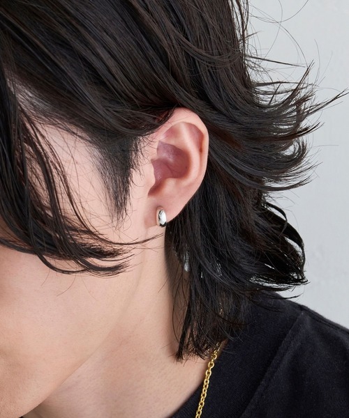 JUPITER ピアス 「K10」プランプフープピアス/ユニセックス/金属
