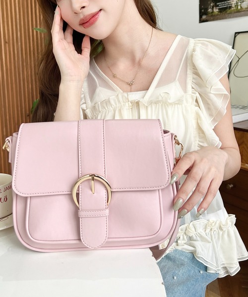 moment+ ショルダーバッグ バッグ ワイドベルトサッチェルショルダー