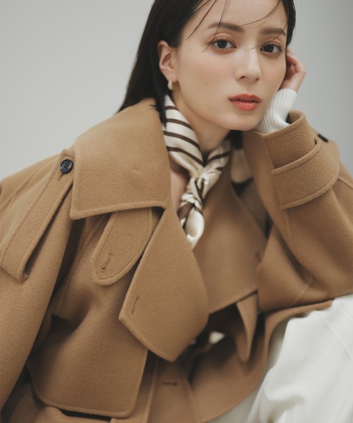 anuans（アニュアンス） トレンチコート コート リバーミドルトレンチ