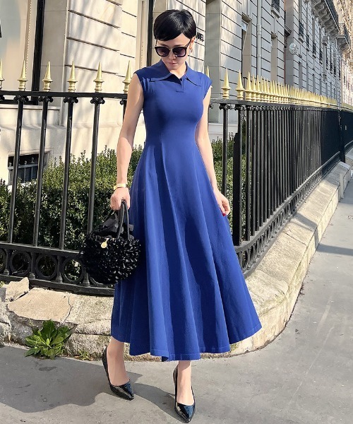 ワンピース JENNE フレンチスリーブサマーニットワンピース : ZOZOTOWN