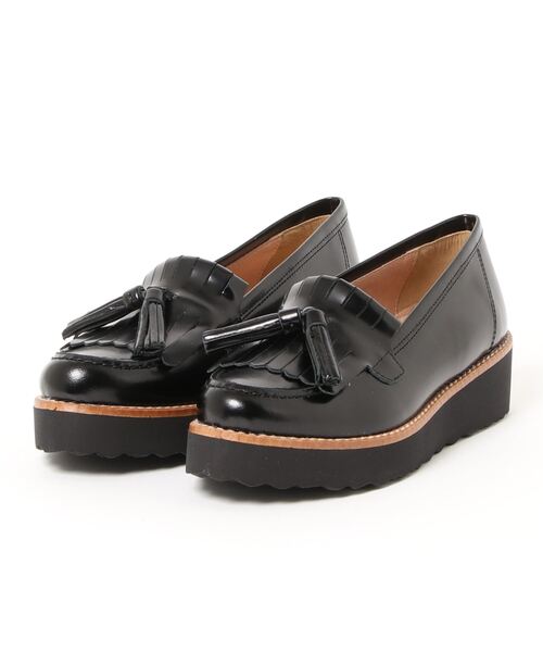 BONTRE（ボントレ） ローファー 厚底キルトタッセルローファー