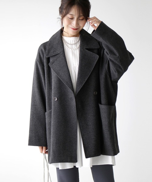 Ehre style（エーレスタイル） ピーコート pコート ちょうどいい丈感
