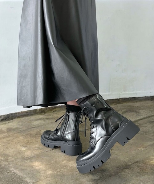 ASH（アッシュ） ブーツ ASH/アッシュ「NOAH」厚底レースアップブーツ