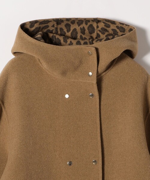 SHIPS any コート アウター any: リバー フーデッド Aライン ミドル