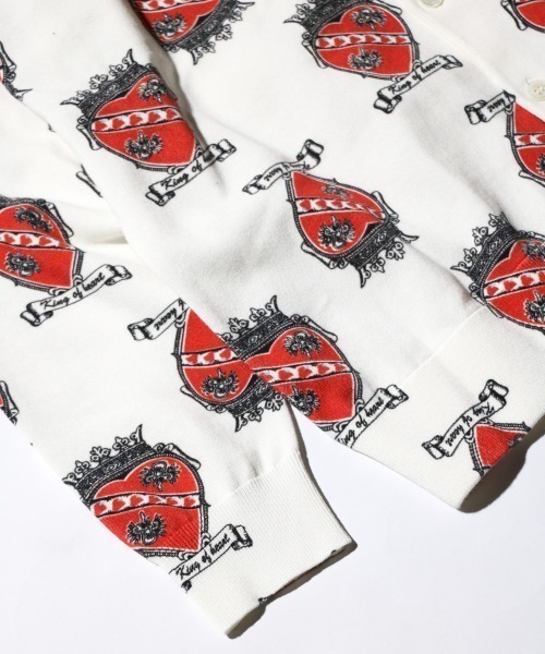 TOWNCRAFT（タウンクラフト） ポロシャツ PRINTED POLO CARDIGAN