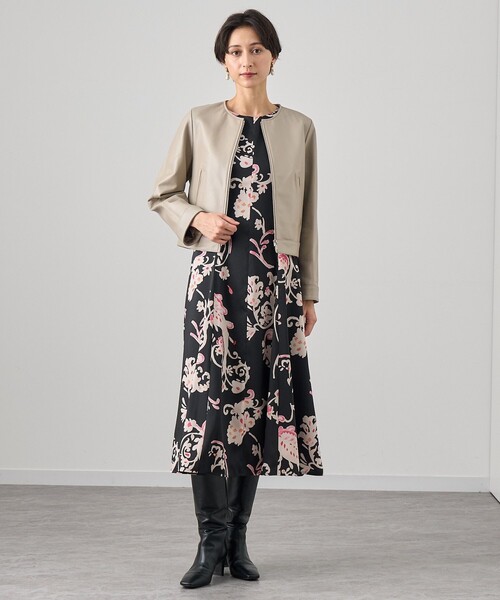 ANAYI（アナイ） レザージャケット ライダース ラムレザーファスナー