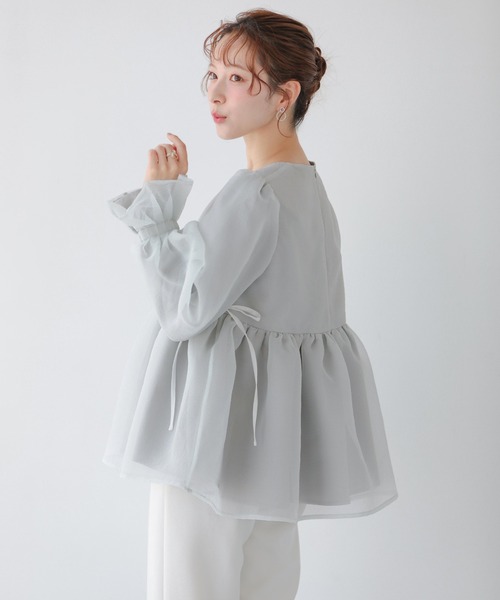 Fit more（フィットモア） クリンクルシアーオーガンジーボリューム