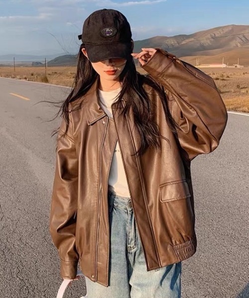 CELENA BEATS 革ジャン ライダース ヴィンテージライク オーバーサイズ