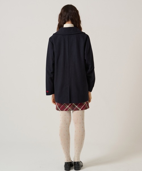 TINA：JOJUN（ティーナジョジュン） ピーコート pコート ハート刺繍