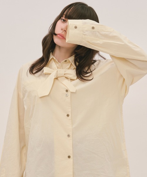 loin nuit ブラウス シャツ nuance button tie shirt / ニュアンス