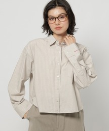 niko and…（ニコアンド） ブラウス シャツ ポイント刺繍オックスシャツ