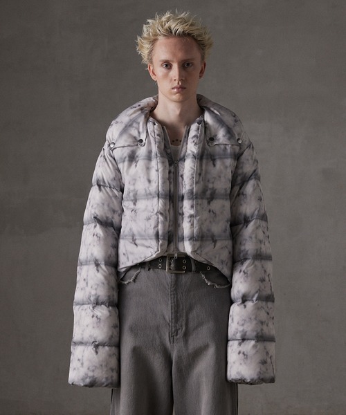 GRANCY ダウンジャケット ダウン 「GRANCY」Printed Short Real Down