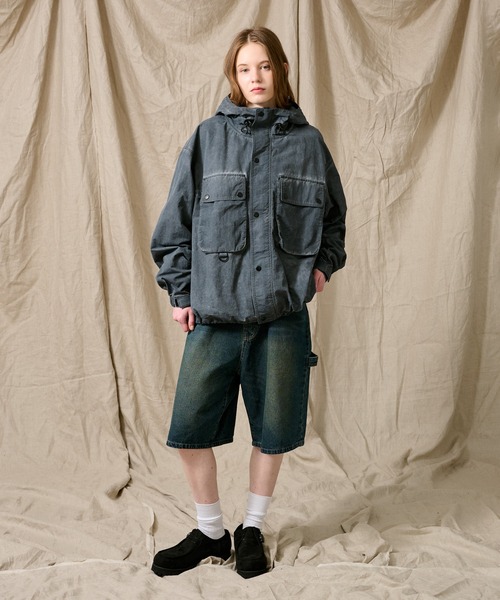 WETTEMPT ジーンズ OVER DYED DENIM | REAL TREE HALF PANTS /オーバー