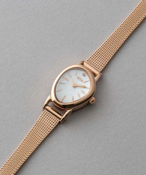 ete（エテ） 腕時計 ダイヤモンド ジェムフェイス メッシュベルト