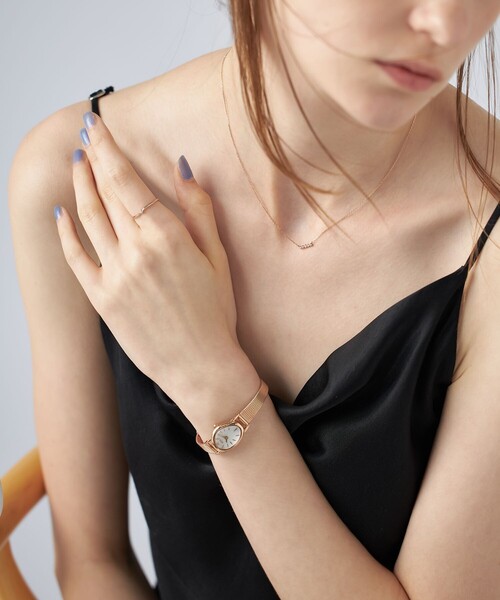 ete（エテ） 腕時計 ダイヤモンド ジェムフェイス メッシュベルト