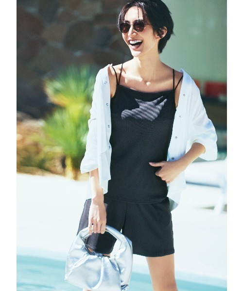 IEDIT（イディット） 水着 福田麻琴さんコラボ リブ素材のスイムウェア