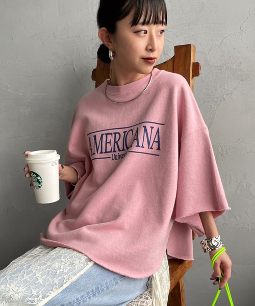 AMERICANA（アメリカーナ） トレーナー スウェット 別注 ロゴプリント