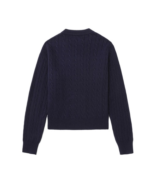 A BATHING APE（アベイシングエイプ） ニット セーター PU BADGE CABLE