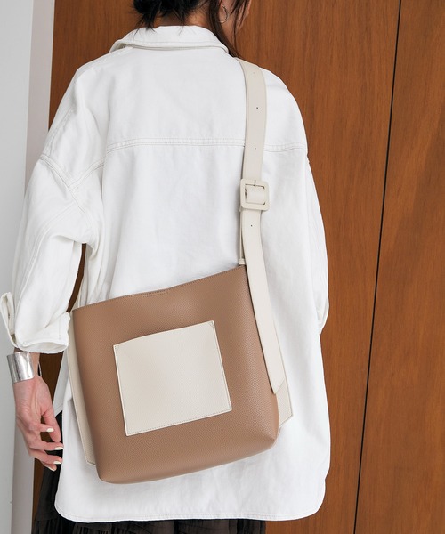 TOPKAPI COULEUR ショルダーバッグ バッグ バイカラー ベルト