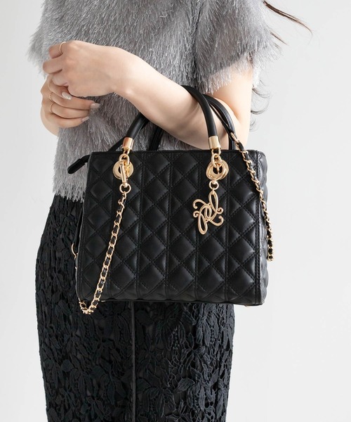 RANDA（ランダ） ハンドバッグ 2WAYキルティングミディバッグ