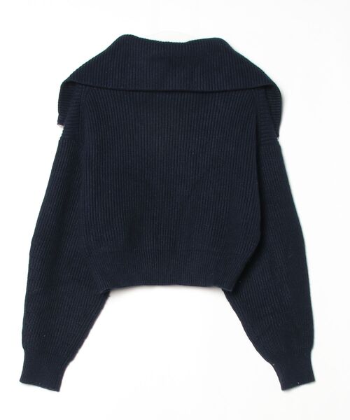 Gypsohila（ジプソフィア） ニットカーディガン FREE ネイビー