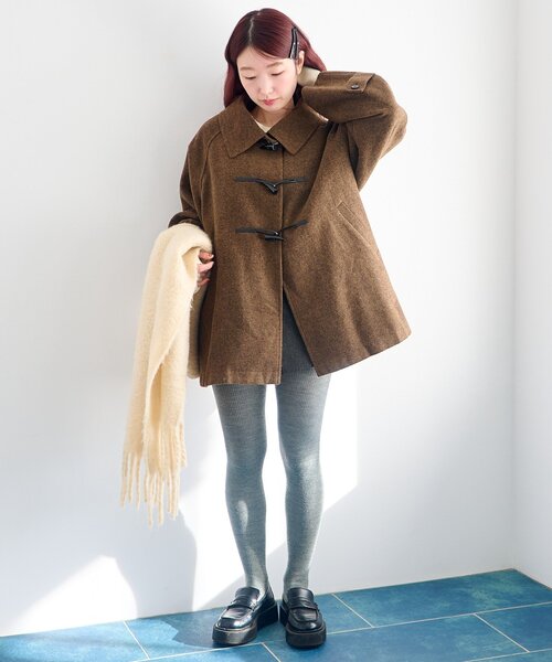 Kastane（カスタネ） コート アウター 「ベスト付き」ダッフルフレア