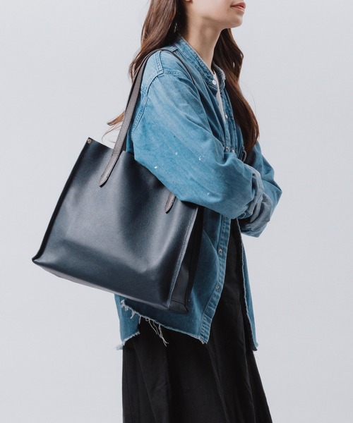 MURA（ムラ） トートバッグ シュリンクレザー 本革 a4 大容量 トート