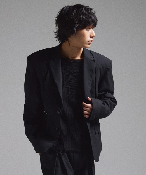 GRANCY セーター ニット 「GRANCY」Pierced Damage Knit / ピアス