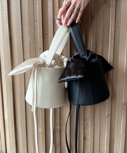 ショルダーバッグ バッグ 「 maiさんコラボ 」 本革 2WAY バケツ型