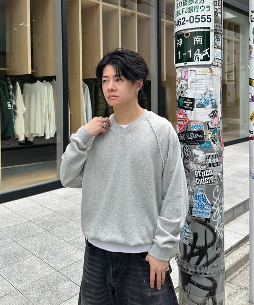 ADAMASTE トレーナー スウェット Pigment Draw Cord Sweat