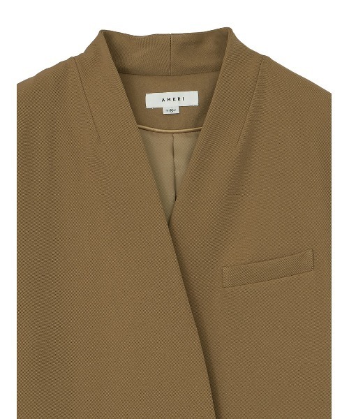 Ameri（アメリ） ジャケット ノーカラージャケット ESSENTIAL CURVE