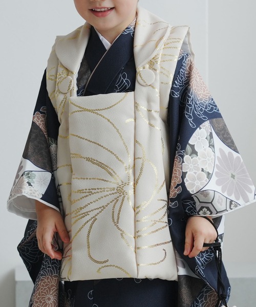 utatane 着物 七五三3歳用被布コートセット 男の子 ひよこ商店