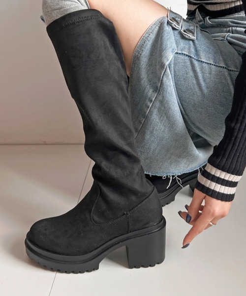 Shoes in Closet（シュークロ） ブーツ 厚底 ヒールアップ フィット