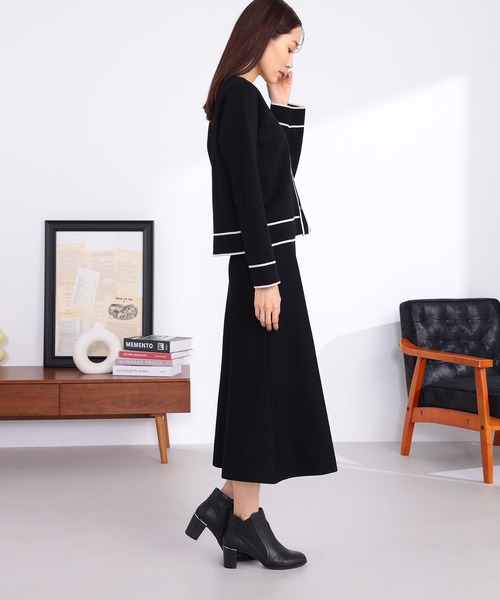 GALLORIA（ギャローリア） カーディガン 配色ニットカーディガン