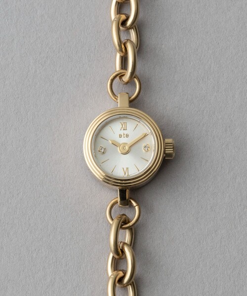 ete（エテ） 腕時計 ダイヤモンド チェーンベルト ウォッチ レディース