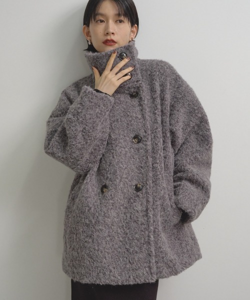 Shelly island（シェリーアイランド） コート アウター 2WAYシャギー