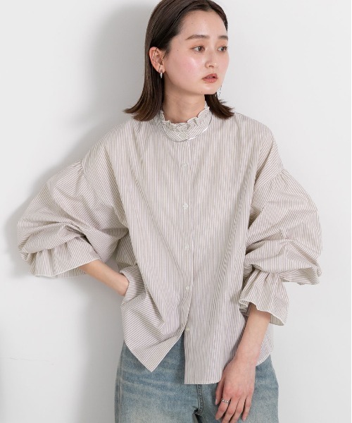 ad thie（アドティエ） ブラウス シャツ キャンディスリーブ 2WAY