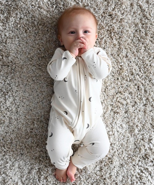 PUPPAPUPO（プッパプーポ） ベビー服 ロンパース ダブルジップ 長袖